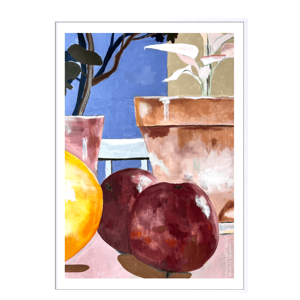 Stilleben med frugt. Lotte Neupart