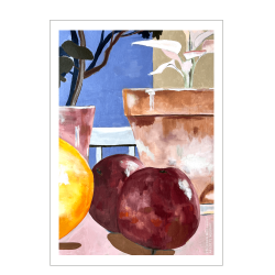 Stilleben med frugt. Lotte Neupart