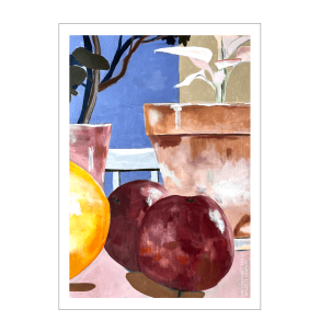 Stilleben mit Obst. Lotte Neupart