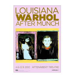 Louisiana Warhol nach Munch. Lila