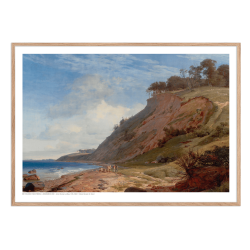 Lundbye, A Danish coast. Motif of Kitns near Roskilde Fjord