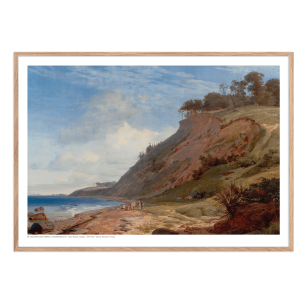 Lundbye, En dansk kyst. Motiv fra Kitns ved Roskilde Fjord