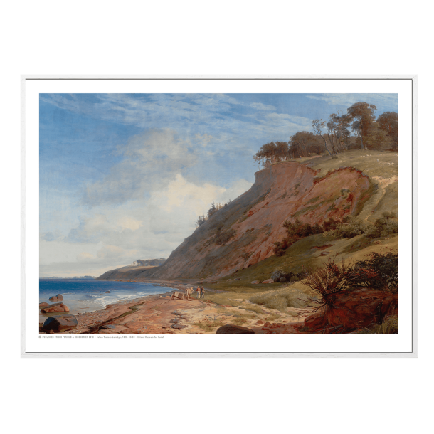 Lundbye, En dansk kyst. Motiv fra Kitns ved Roskilde Fjord