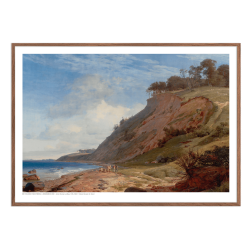 Lundbye, A Danish coast. Motif of Kitns near Roskilde Fjord