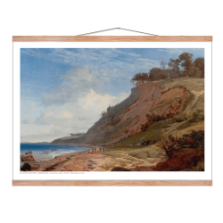 Lundbye, A Danish coast. Motif of Kitns near Roskilde Fjord