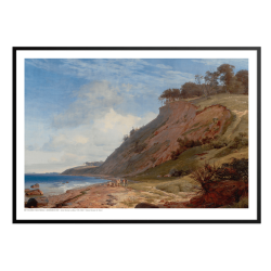 Lundbye, A Danish coast. Motif of Kitns near Roskilde Fjord