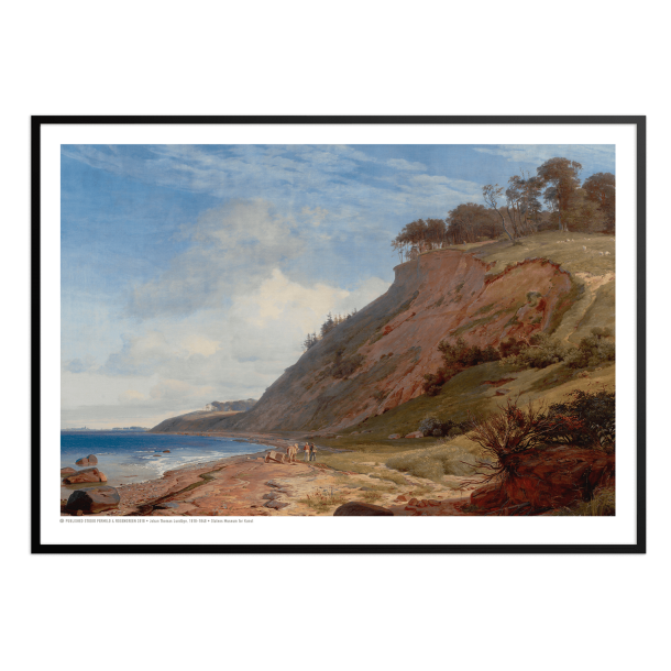 Lundbye, En dansk kyst. Motiv fra Kitns ved Roskilde Fjord