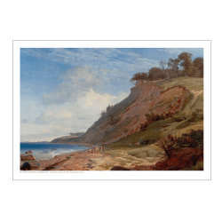 Lundbye, A Danish coast. Motif of Kitns near Roskilde Fjord