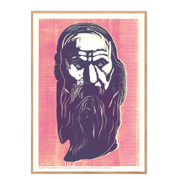 Edvard Munch - Mand med skg (lilla/pink)