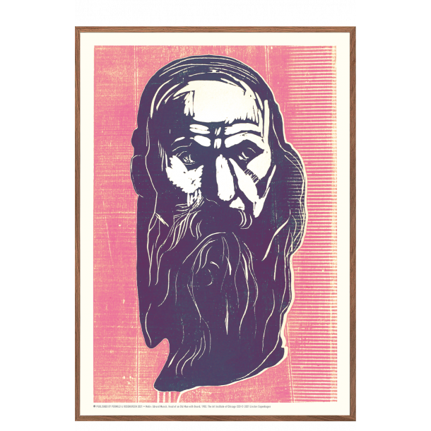 Edvard Munch - Mand med skg (lilla/pink)