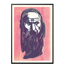 Edvard Munch - Mand med skg (lilla/pink)