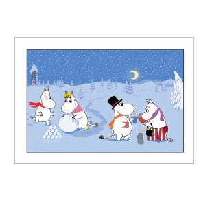 Mumitroldene im Schnee spielen, Mumitroldene