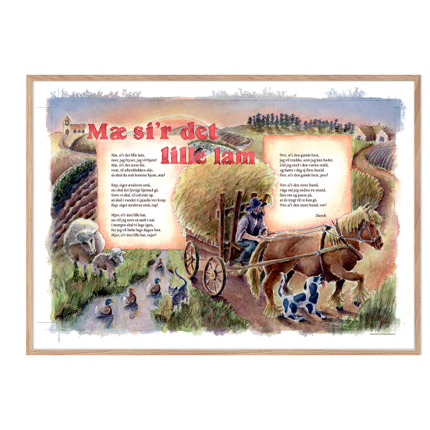 M si'r det lille lam, sangplakat