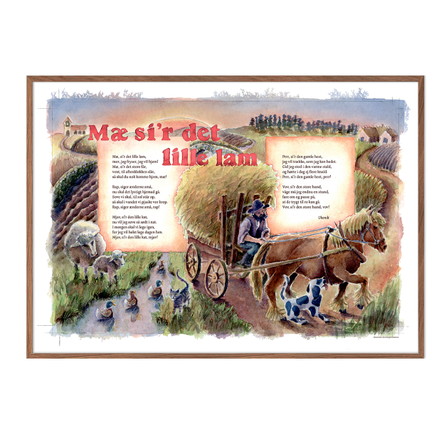 M si'r det lille lam, sangplakat