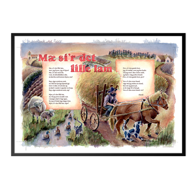 M si'r det lille lam, sangplakat