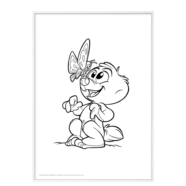 Mal med Jungledyret Hugo, Sommerfugl.