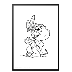 Mal med Jungledyret Hugo, Sommerfugl