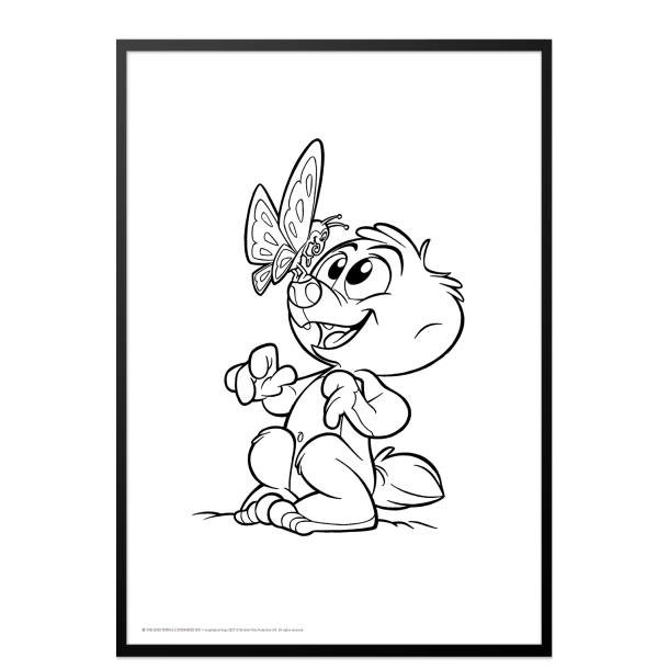 Mal med Jungledyret Hugo, Sommerfugl.