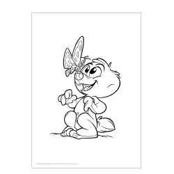 Mal med Jungledyret Hugo, Sommerfugl