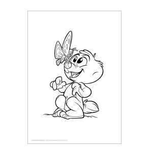 Mal med Jungledyret Hugo, Sommerfugl