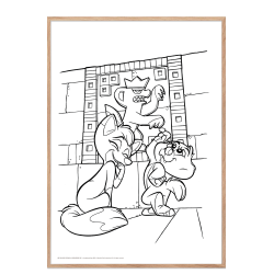 Mal med Jungledyret Hugo i grotten