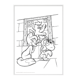 Mal med Jungledyret Hugo i grotten