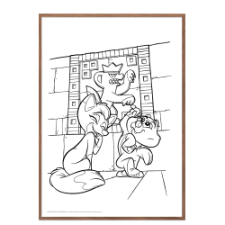 Mal med Jungledyret Hugo i grotten