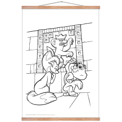 Mal med Jungledyret Hugo i grotten