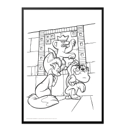 Mal med Jungledyret Hugo i grotten