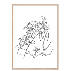 Mal med Jungledyret Hugo p palme