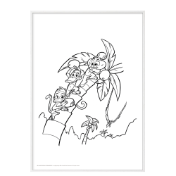 Mal med Jungledyret Hugo p palme