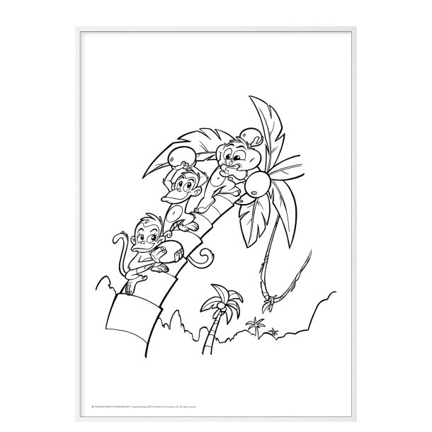 Mal med Jungledyret Hugo p palme