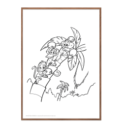 Mal med Jungledyret Hugo p palme