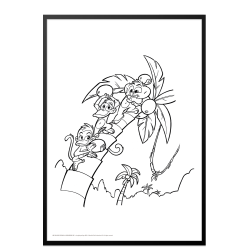 Mal med Jungledyret Hugo p palme