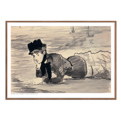 Manet, Woman lying at the beach