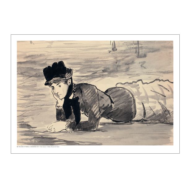 Manet, Woman lying at the beach