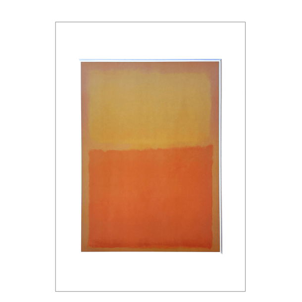 Mark Rothko. Orange and yellow. Inkl. passepartout