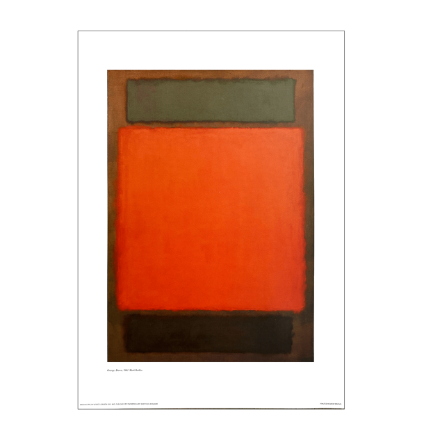 Mark Rothko. Orange, Brown 1961