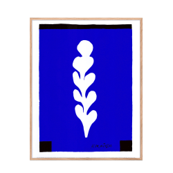 Matisse. White palm on blue