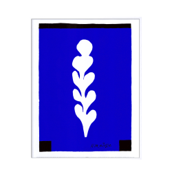 Matisse. White palm on blue
