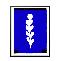 Matisse. White palm on blue