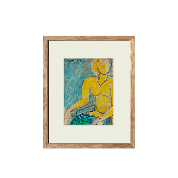 Lille Matisse: "Katia  la chemise jaune" med egetrsramme