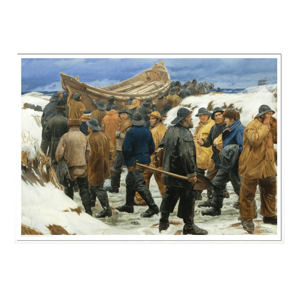 Ancher, Redningsbden kres gennem klitterne