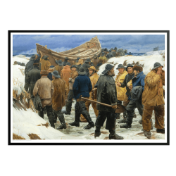 Ancher, Redningsbden kres gennem klitterne