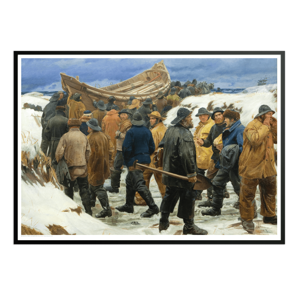 Ancher, Redningsbden kres gennem klitterne