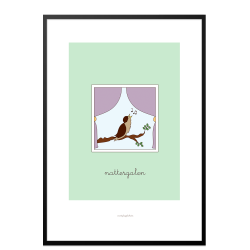 H.C. Andersen - Nattergalen. Brneplakat.