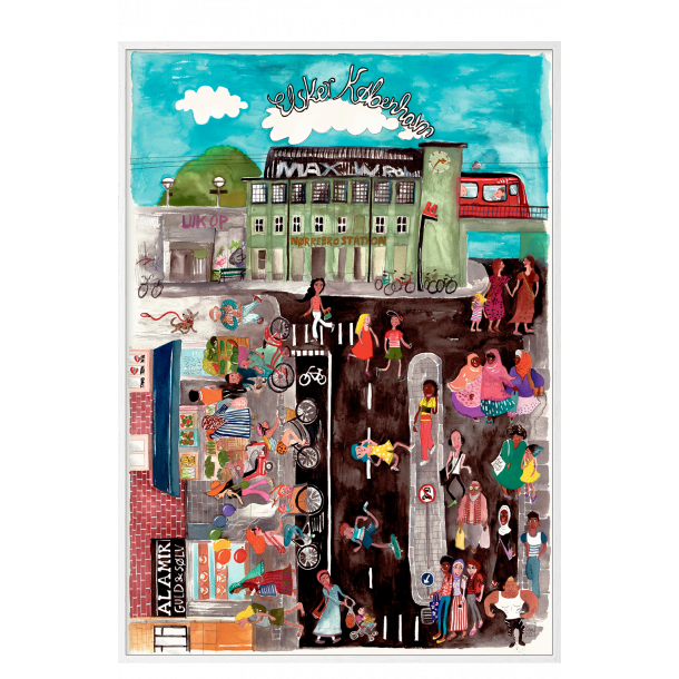 Nrrebro Station. Elsker Kbenhavn. Wraber