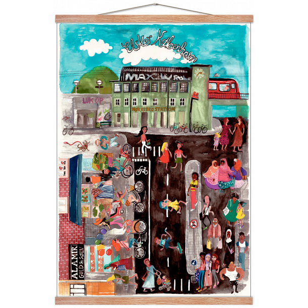 Nrrebro Station. Elsker Kbenhavn. Wraber