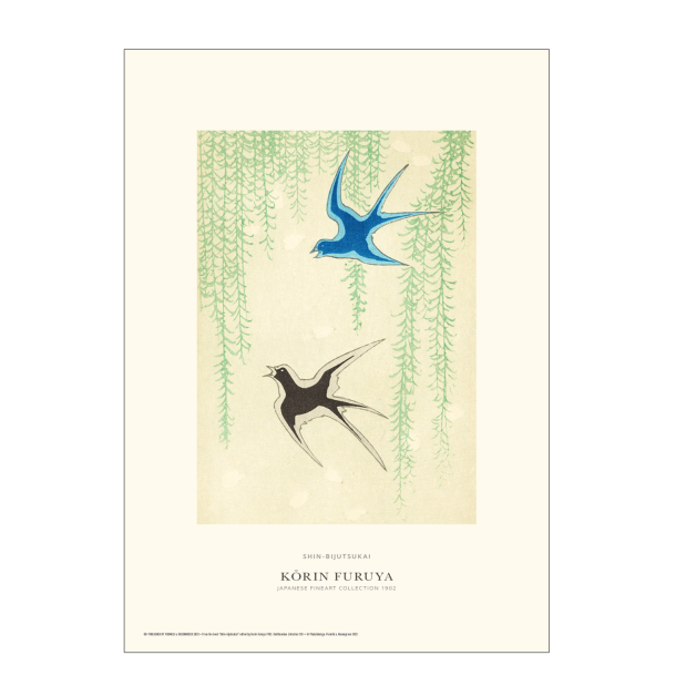 Shin-bijutsukai. 2 swallows