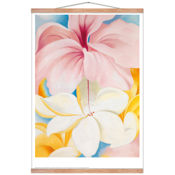 Georgia O'Keeffe. Hibiscus with Plumeria